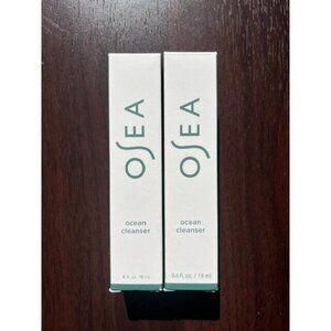 2 x Osea Ocean Facial Cleanser 0.6 oz / 18mL each Travel Size = 1.2 Malibu NIB